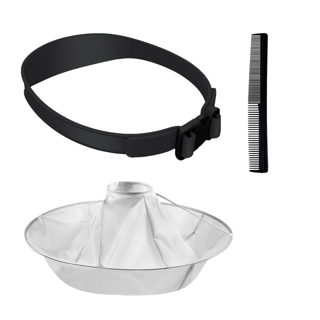 Hair Cutting Kit,Fade Haircut Guide for Men,Include Self Haircut Guide & Cape Umbrella Waterproof,Cutting Combs for Hair Stylist, Adjustable Black Fade Hair Cutting Guide, Salon Supplies for Home