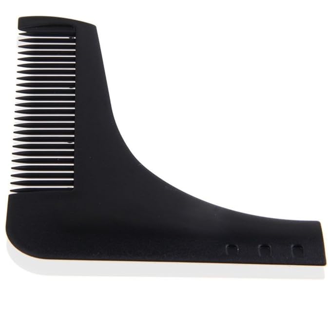 Beard Bro Beard Shaping Tool Sex Man Gentleman Beard Trim Template hair cut hair molding trim template beard modelling tools (Black)