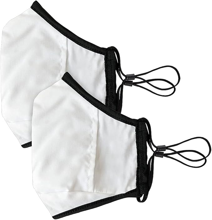 Tommie Copper Community Wear Face Masks I Double Lined, Copper Infused, Ear Straps & Nose Wire, Face Covering (Pack of 2)