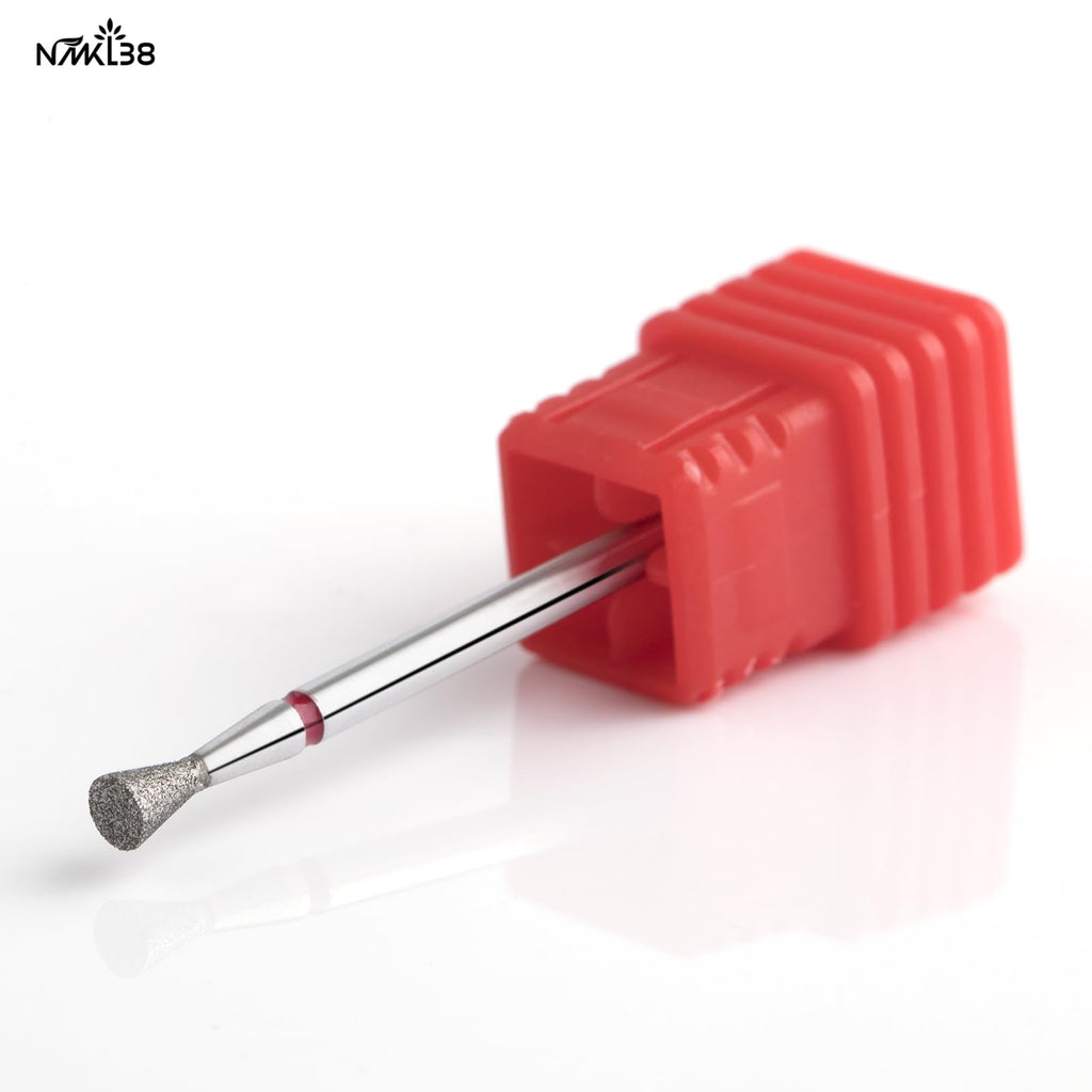NMKL38 Tapered Diamond Nail Drill Bits for Nail Prep 3/32 Shank efile Bit Cuticle Cleaner Tool