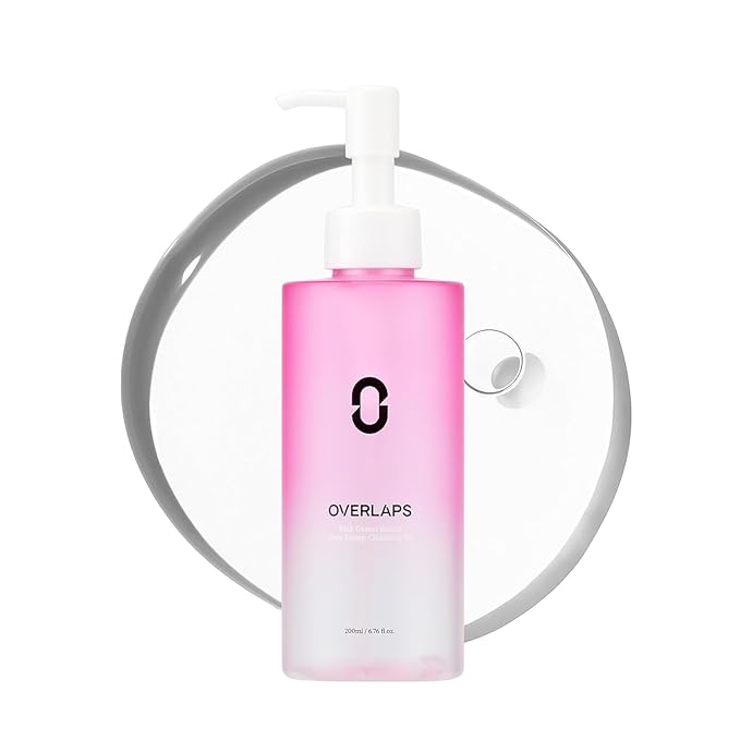 OVERLAPS Ectoin Cleansing Oil, Korean Face Oil Cleanser & Makeup Remover