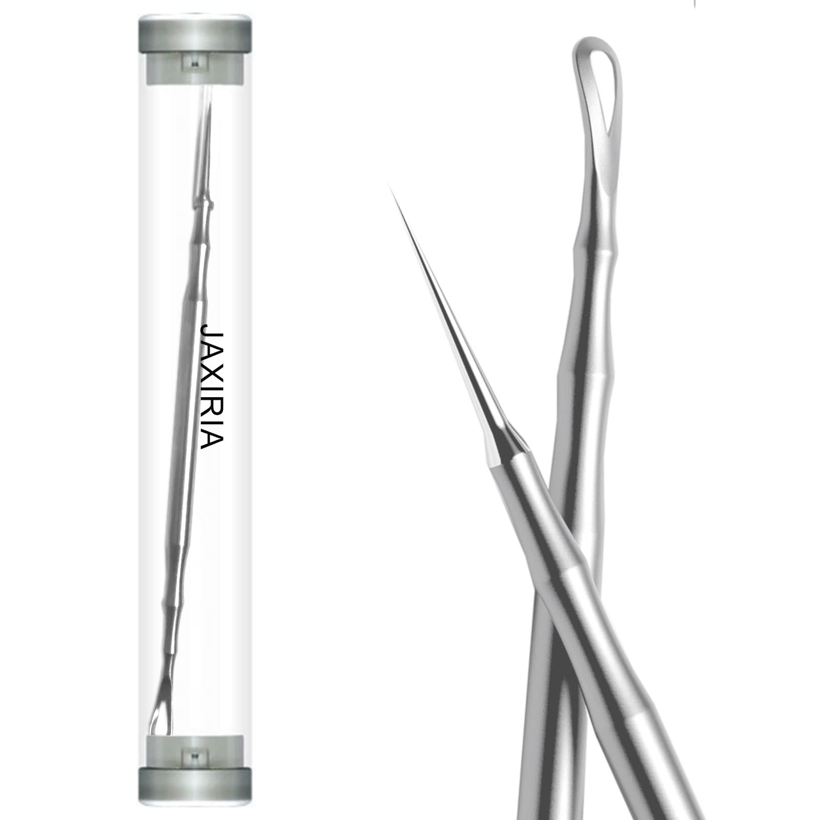 Pointed Blemish Removal, 2-in-1 Skin Care Tool - Stainless Steel Blemish Remover for Face/Nose