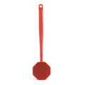 iTOKGOK Silver-Infused Silicone Back Scrubber with Long Handle Back Brush for Shower,Back Scrubber Body Exfoliator Scrubber for All Skin Type and Sensitive Skin - for Men and Women - Red