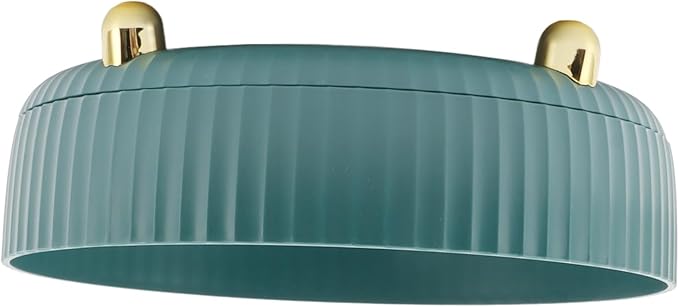Rotating Plate, 360 Degree Storage Rack Organizer Round Cosmetic Shelf Basket Turntable for Kitchen Cabinet Pantry Small White Lazy Susans Refrigerator (Green)