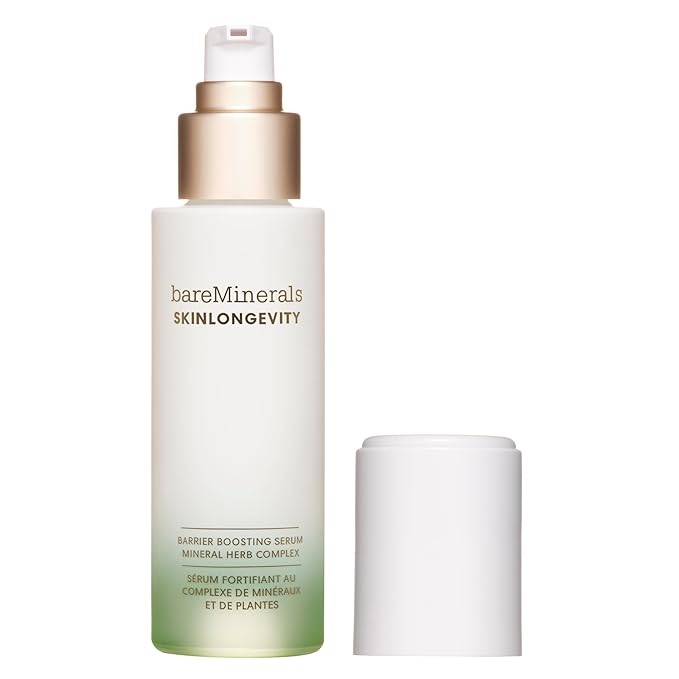 bareMinerals SKINLONGEVITY Barrier Boosting Serum, Hydrating Face Serum with Niacinamide, Strengthens Skin Barrier, Improves Texture, Suitable for All Skin Types, 50ml