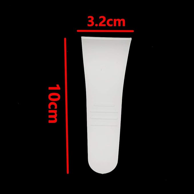 12Pcs Hair Wax Cleansing Spatulas Sticks Mask Scraper Plastic Waxing Applicator & Depilatory Creams Hair Waxing Removal Beauty Tools, White and Pink