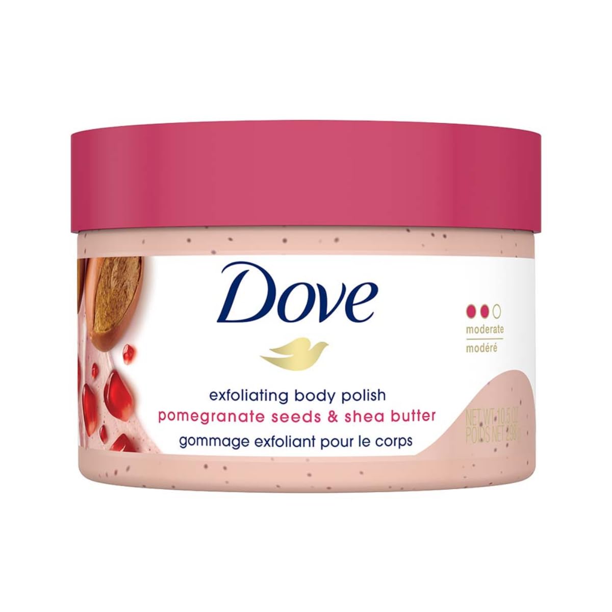Dove Scrub Brown Sugar & Coconut Butter For Silky Smooth Skin Body Scrub Exfoliates & Restores Skin's Natural Nutrients 10.5 oz
