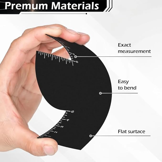 ARFUKA Beard Shaper Tool for Men Professional Beard Line Up & Edging Kit with Measurement Guide Head Shaping Styling Tool for Hairline, Neckline, Cheek Lines