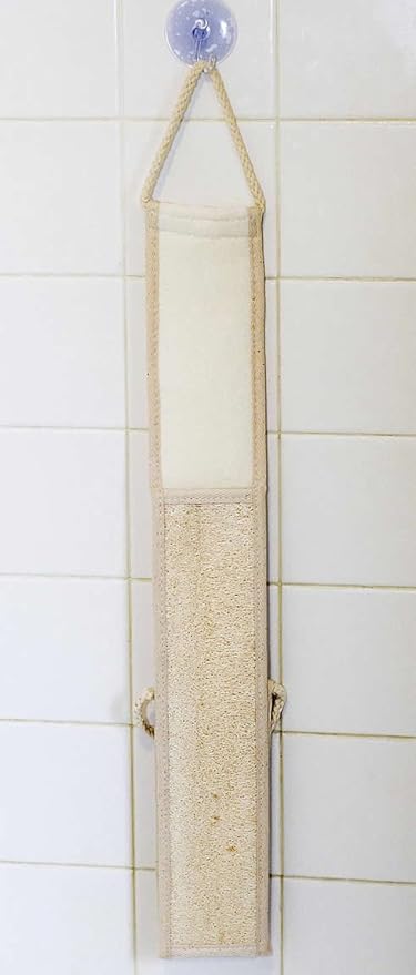 Natural Loofah Exfoliating Back Scrubber for Bath & Body. Effective Back Exfoliator Brush for Skincare. SeaSationals Brand has the Best Loofah Back Strap for Your Daily Spa Shower Routine.