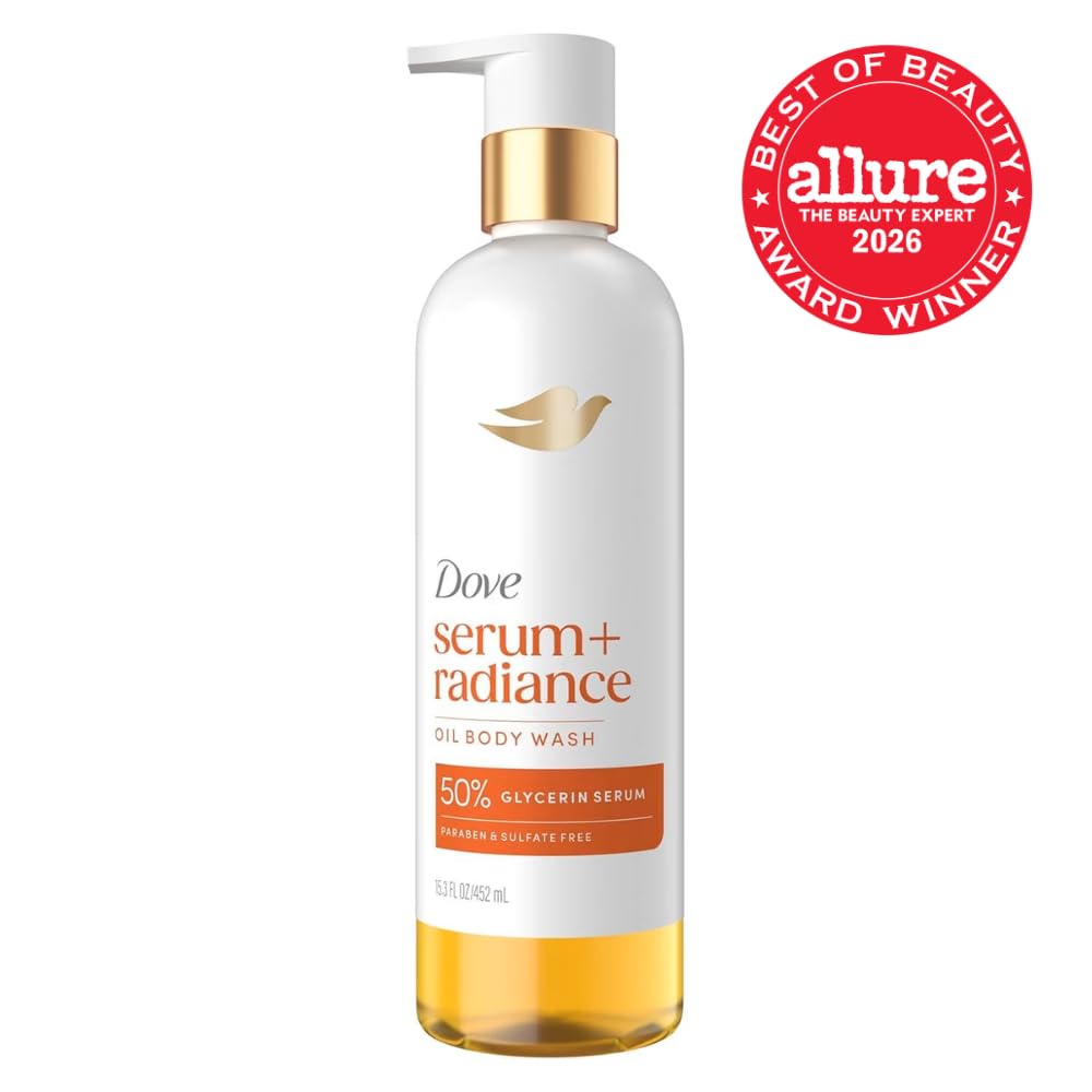 Dove Serum+ Radiance Oil Body Wash, Jojoba & Monoi Flower, 15.3 fl oz