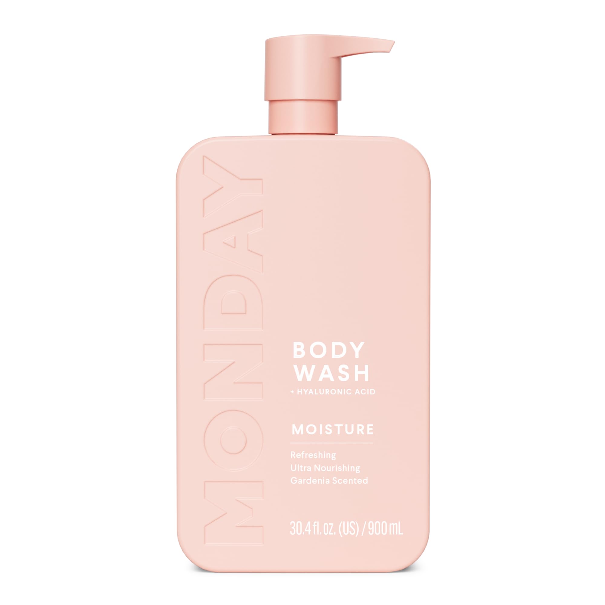 MONDAY HAIRCARE MOISTURE Body Wash in Fresh Gardenia with Hyaluronic Acid & Shea Butter for All Skin Types, 900 mL