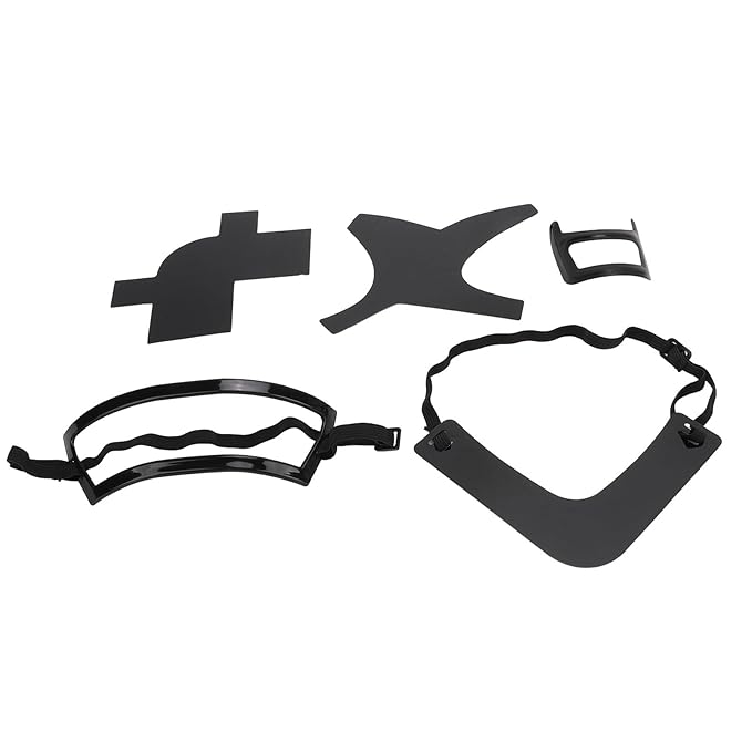 Beard Straightener for Men, 5 Piece with Multifunctional Beard Shaper Beard Lineup Tool for Hairline Neckline (Black)