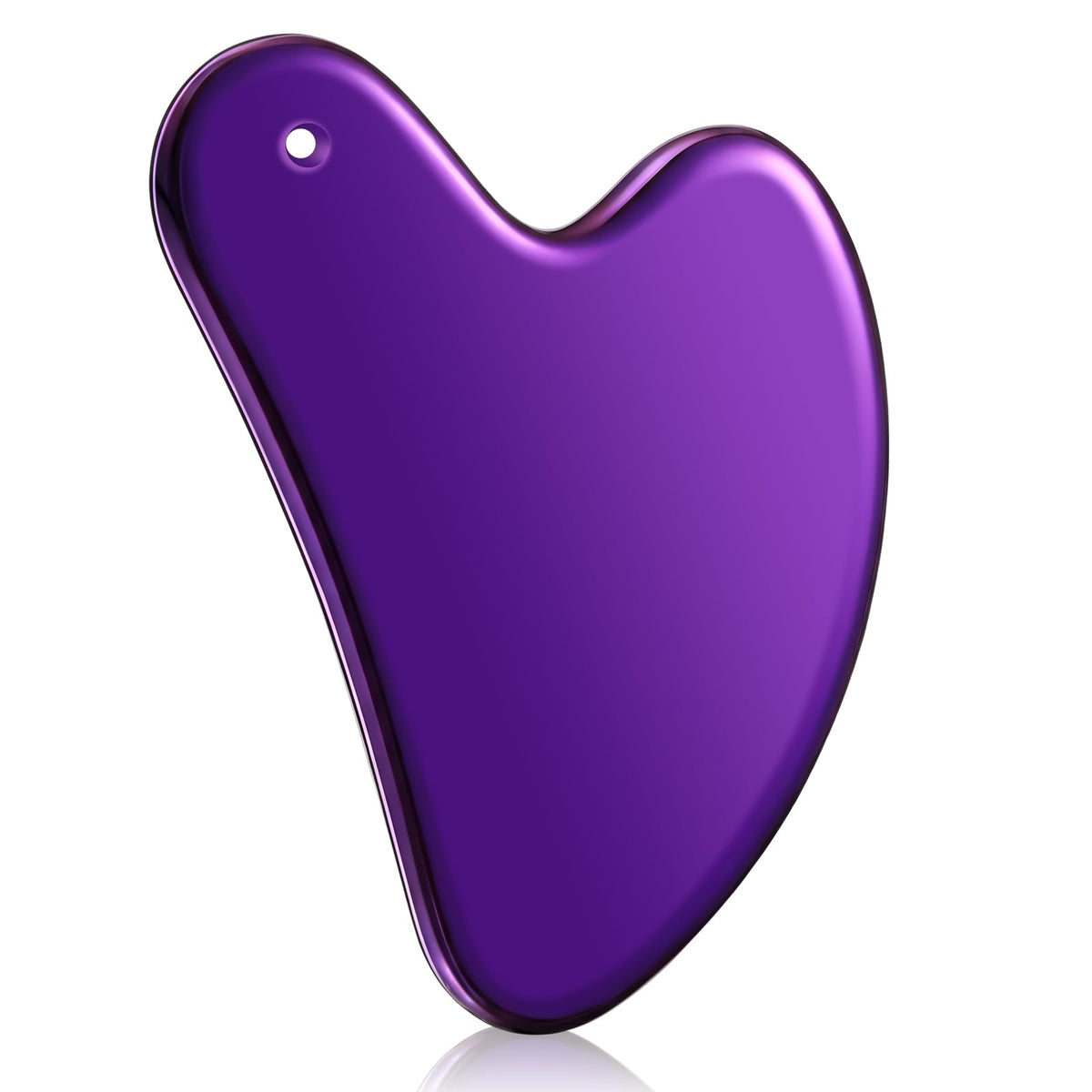 Nuanchu 304 Stainless Steel Gua Sha Facial Tool, Black, Heart