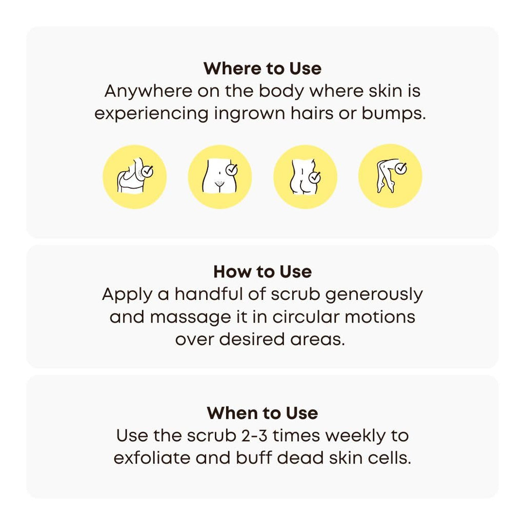 Bushbalm Dark Spot Exfoliating Scrub - Natural Body Scrub Exfoliant to Hydrated, Soften and Enhance Glow in Skin - Bermuda, 236 ml