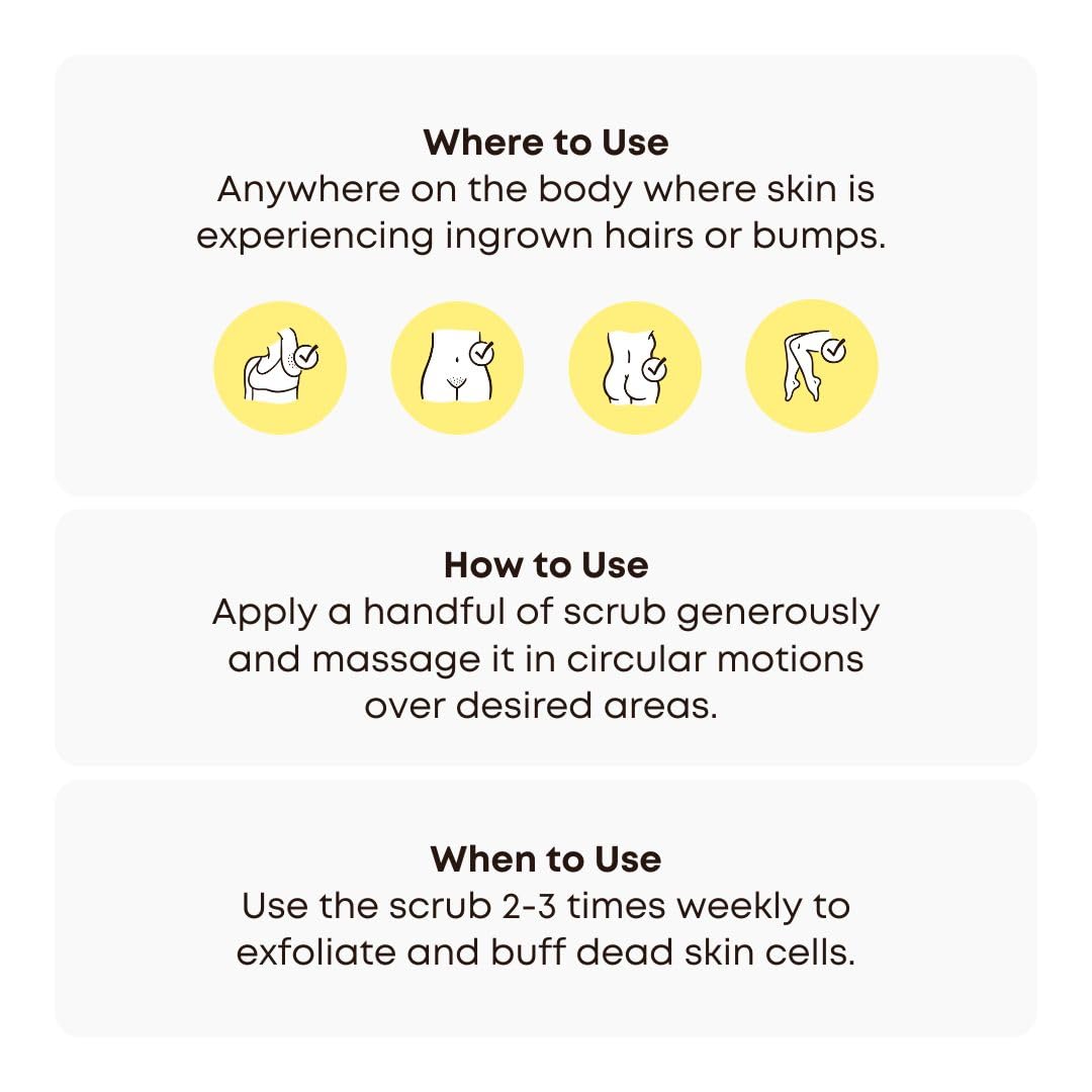 Bushbalm Dark Spot Exfoliating Scrub - Natural Body Scrub Exfoliant to Hydrated, Soften and Enhance Glow in Skin - Bermuda, 236 ml
