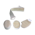1 Set Comfortable Bath Sponge and Rubbing Strip Set for Household Use Includes Back Scrubber Strap Soft Bath Gloves and Pad for Skin Care