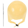 Silicone Frosting Hair Cap with Needle - Reusable Highlight Cap for Hair Coloring Non-Slip Comfortable Design for Salon and Home Use 9X6.7 Inches