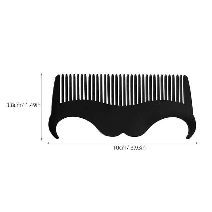 Beard Shaper Comb and Stainless Steel Beard Template Grooming Tool Set with Black Opp Pocket for Men’s Precise and Mustache Styling