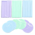Facial Sponge Compressed,120 Count PVA Professional Makeup Removal Round Face Wash Sponges Spa Pads Exfoliating Cleansing for Women,Blue,Purple,Green