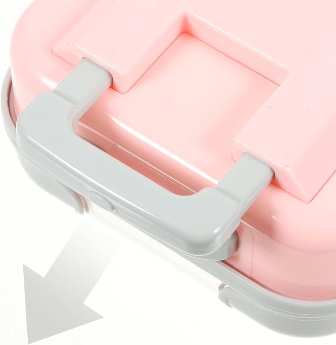 PRETYZOOM Mini Suitcase Eyelash Storage Box Travel Makeup Case for False Eyelashes Cosmetic Case Organizer for Skin Care Products and Small Trinkets Portable Carrying 6.49 X 3.34 X 1.96 in 4 Pack