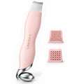 Vangines Manual Blackhead Remover Tool with Ice Roller, Stainless Steel Blackhead Scraper & Skin Spatula for Nose and Face, 3-in-1 Pore Care Tool with 2P Silicone Brush Heads(Dusty Rose)