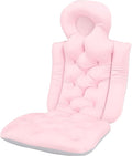 Generic Luxurious Full Body Bath Pillow for Bathtub - Comfortable Tub Cushion Mat with Headrest and Neck Support for Relaxation (Pink)