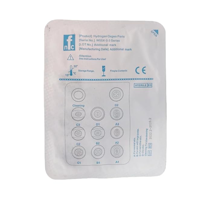 Hydrafacial Replacement Tips Clear Vortex Hydro Facial Tips Aqua Peel Microdermabrasion Heads for Hydrafacial Machine Deep Cleansing Pore Cleansing Blackhead Removal Spa Facial Treatment Accessories