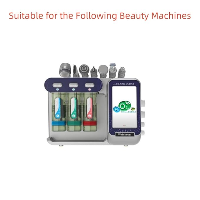 Hydrafacial Replacement Tips Clear Vortex Hydro Facial Tips Aqua Peel Microdermabrasion Heads for Hydrafacial Machine Deep Cleansing Pore Cleansing Blackhead Removal Spa Facial Treatment Accessories