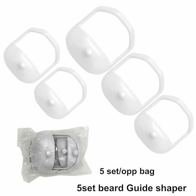 5-piece beard styling template, facial retouching tool, suitable for beard styling