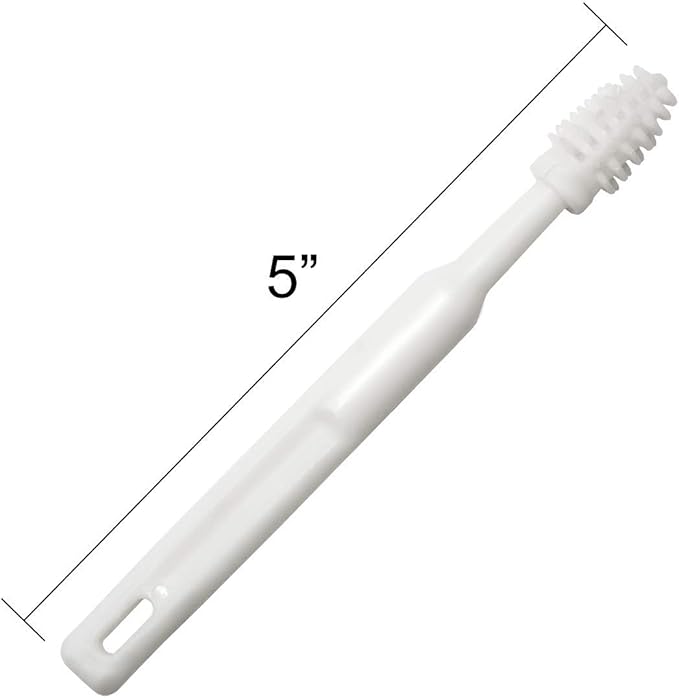 Rehabilitation Advantage Gum, Teeth, & Tongue Massage Brushes, Set of 4,White