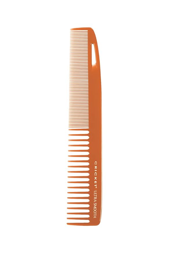 Cricket Ultra Smooth Hair Cutting and Styling Comb Set - Argan, Olive Oil, and Keratin Infused Combs - Frizz Control, Shine Enhancement, and Manageability