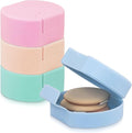 Etenpo 4 Packs Plastic Square Cotton Pad Holder, Hair Tie Container, Multiple Colors, Portable For Traveling, Suitable for Makeup Remover Cotton Balls,Organizer for Collecting Small Items(3.3 x 1.5in)
