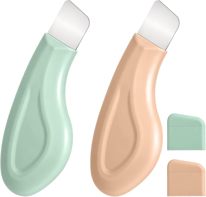 2PCS Blackhead Remover Tool for Face & Nose, Silicone Face Scraper for Deep Cleansing Skin Care Tools Set, Nose Blackhead Remover & Gentle Skin Scrubber for Men & Women, Safe Blackhead Extraction Kit