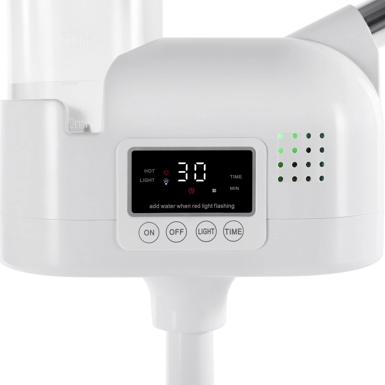 Artist hand Professional Facial Steamer with 5X LED Magnifying Lamp 2 in 1