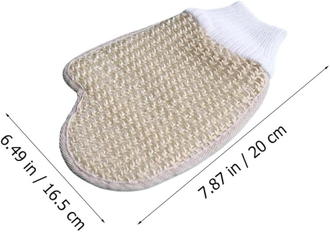 Ipetboom 1set Comfortable Scrubbing Glove and Back Scrubber Strap Bath for Gentle Exfoliation Sponge Back Strap Bath Mitt Trim