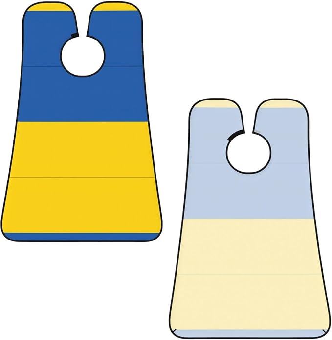 NOUZU Flag Of Ukraine Print Beard Bib Apron For Men, Beard Hair Catcher For Men Shaving Trimming,Beard Cape Cloth