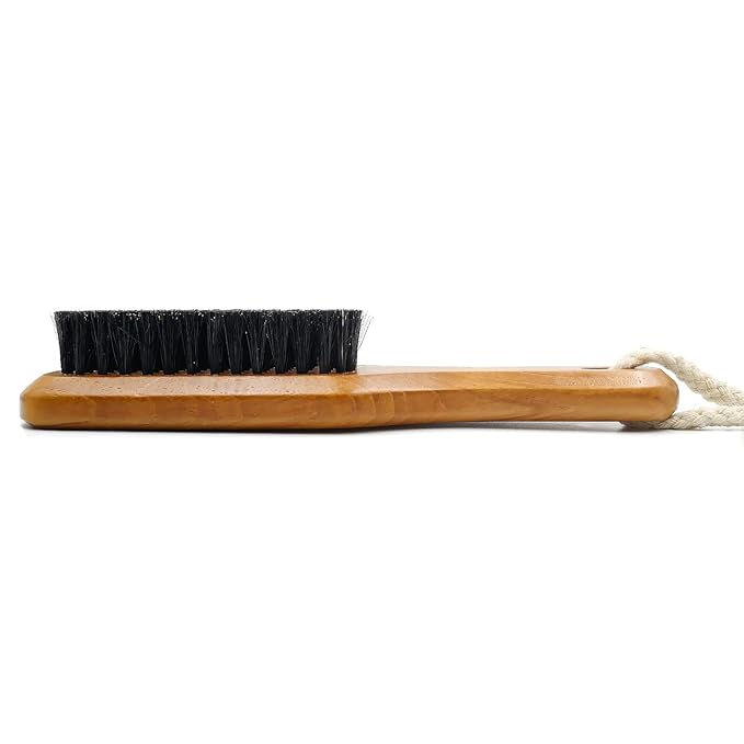 Menesia Soft Boar Bristle Hair Brush for Men,Smoothing Brush