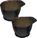 SHERCHPRY Hair Color Mixing Bowl Set 2-Pack Hair Dye Bowl with Measurement Scale Anti-Slip Tinting Bowls for Salon Coloring Reusable Hairdressing Container for Home Oil Treatment