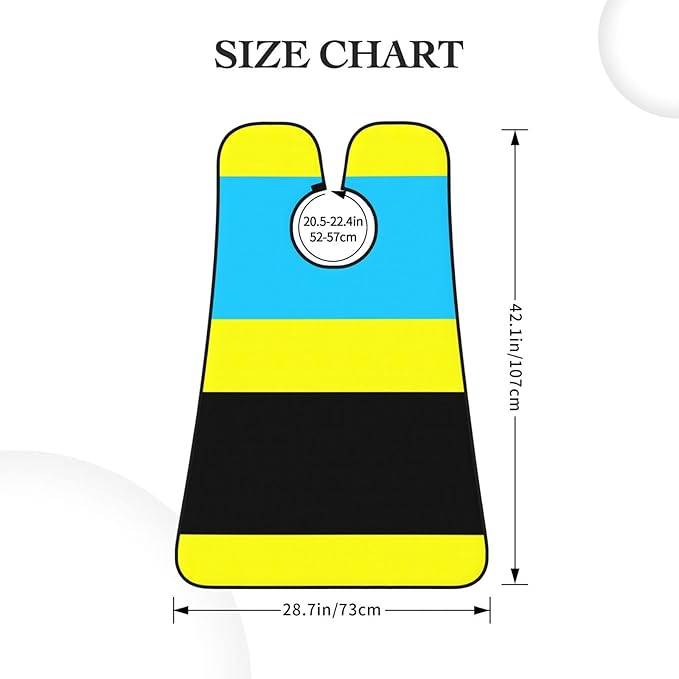 NOUZU Flag Of The Sultanate Of Burongan Print Beard Bib Apron For Men, Beard Hair Catcher For Men Shaving Trimming,Beard Cape Cloth, Black