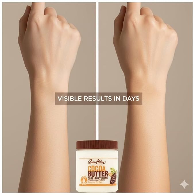 Queen Helene Cocoa Butter Creme – Deep Hydrating Cocoa Butter Formula for Smooth Radiant Skin | 15 oz Jar | 3 Pack
