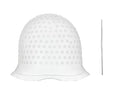 Silicone Highlighting Hair Cap, Reusable Highlight Hat with Hook, Hairdressing Dyeing Staining Tools Kit