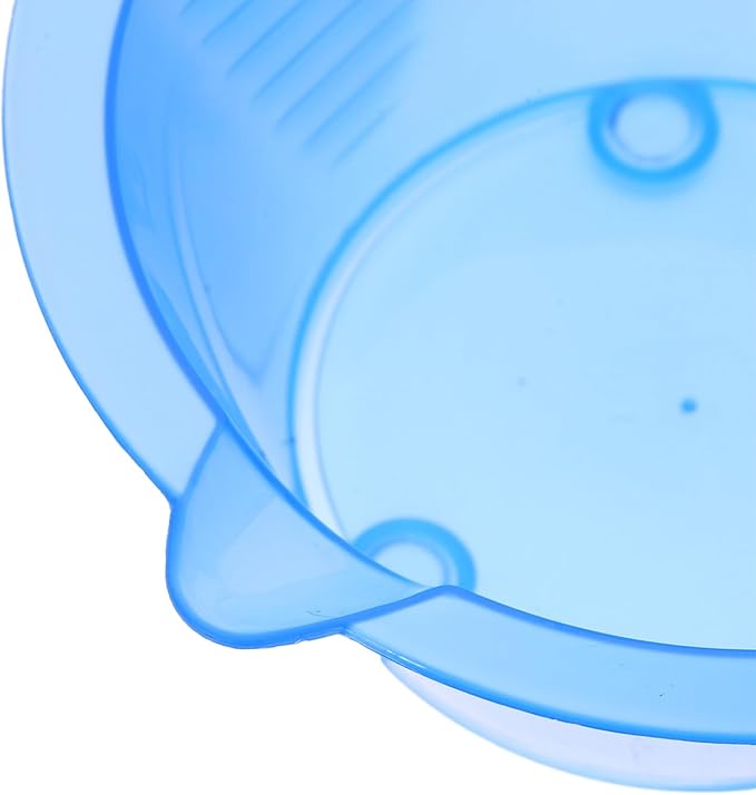 LALAFINA Hair Dye Bowls Set of 6 Transparent Salon Hair Color Mixing Bowls with Measurement Scales for Precise Dye Application and Highlighting 6.10X5.11X2.63In