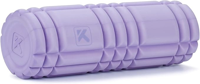 TriggerPoint CORE Foam Massage Roller with Softer Compression for Exercise, Deep Tissue and Muscle Recovery - Relieves Muscle Pain & Tightness, Improves Mobility & Circulation (12''), Lavender