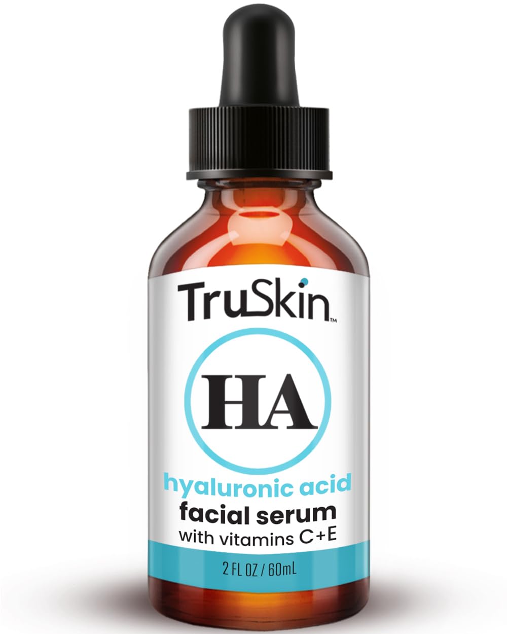 TruSkin Hyaluronic Acid Serum for Face for Hydrated, Plumper Skin, 2 fl oz