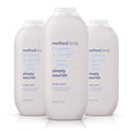 Method Body Wash, Simply Nourish - Leaves Skin Feeling Soft & Moisturized, Made Without Parabens, Notes of Coconut, Rice Milk & Shea Butter, 18 fl oz - 3 pack