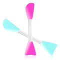 RamPula Mask Applicator Silicone Face Brush Face Mud Cream,Clay Mask,DIY,Modeling Mask Brushes DIY Mud Mixing Spatula Double-end Handheld Scoop Skin Care Make up Foundation Gel Cosmetic Tool