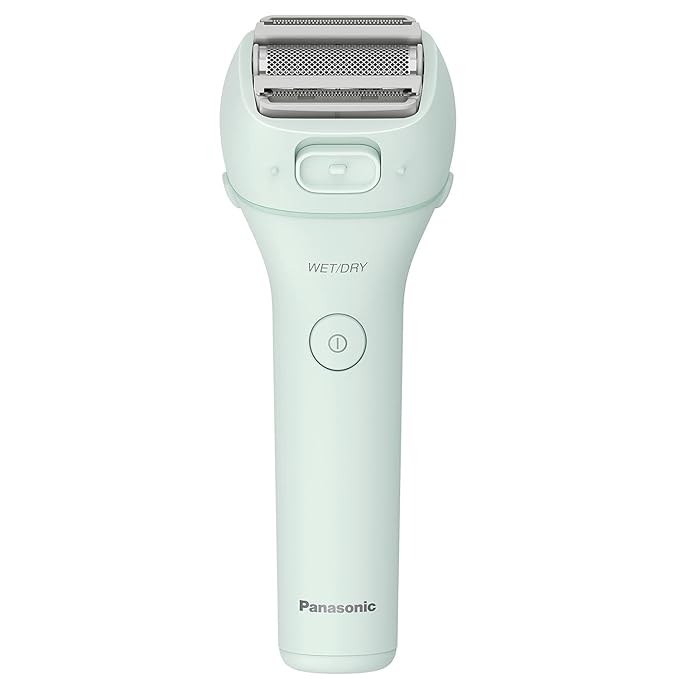 Panasonic Electric Shaver for Women Legs & Body, Wet & Dry Cordless Electric Razor with Bikini Trimmer Attachments, 3 Hypoallergenic Blades, Perfect for Travel, Shower and Everyday Use - ES-WL60-G