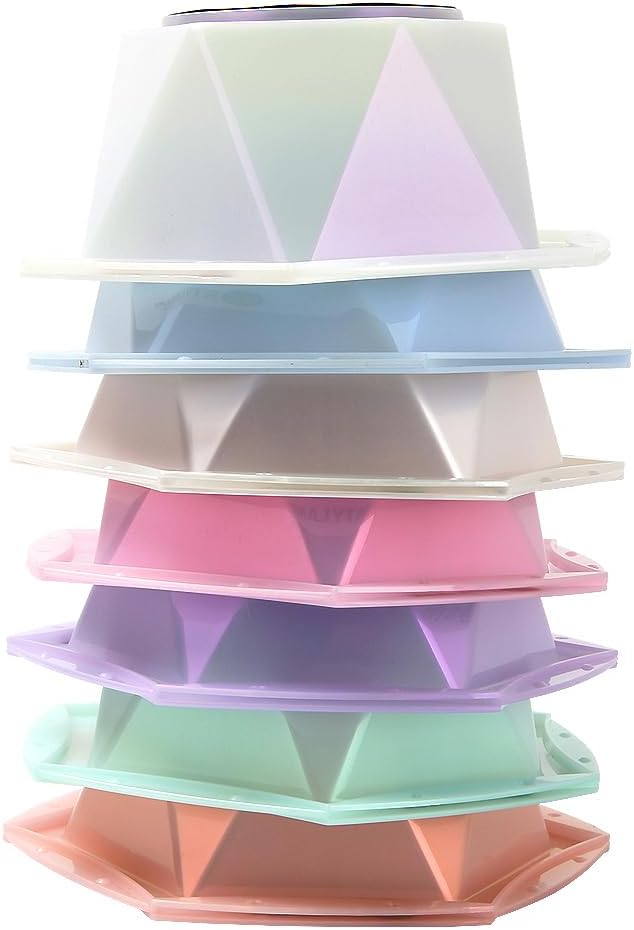 STYLANCE Multi-Colored Connect & Color Bowl Set, Hair Color Mixing Bowls, Hair Bleach, Hair Dye, Coloring kit,Color Palette, 7 Pack