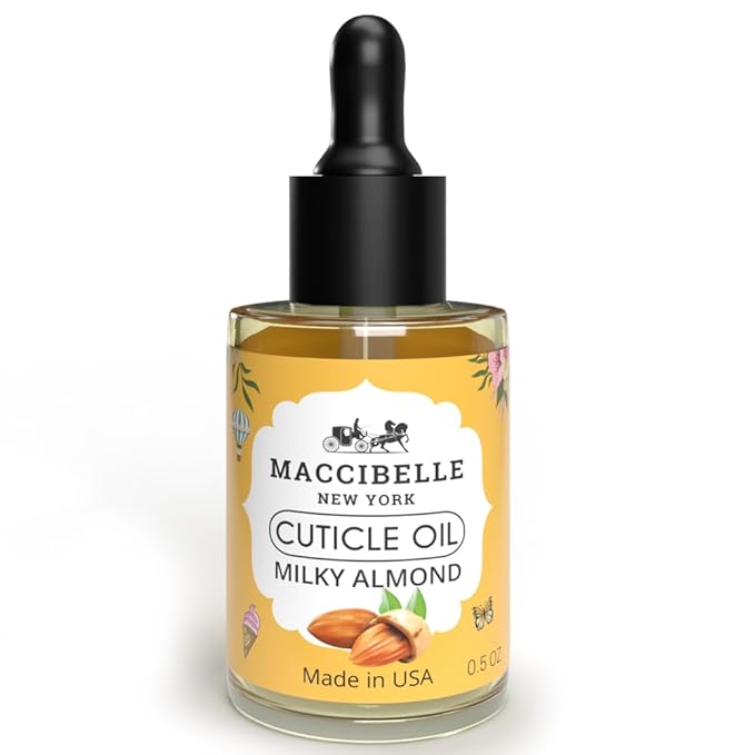 Maccibelle Cuticle Oil 0.5 oz - Heals Dry Cracked Cuticles (Milk and Honey