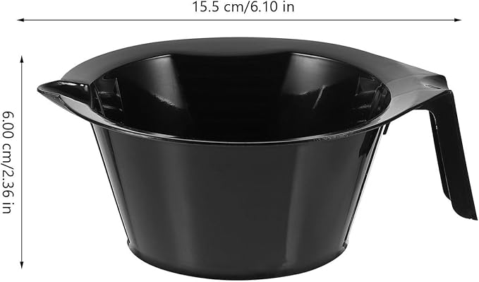 Ipetboom Hair Dye Bowl Set with Handle 6.10In Stackable Hair Color Mixing Bowls for Salon and Home Use Coloring and Tint Mixing Tool